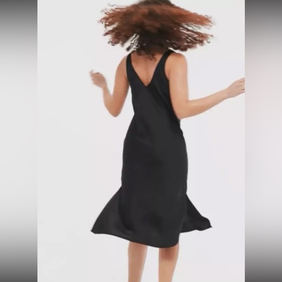 A New Day V-Neck Slip Midi Dress in Black - Picture 3 of 12